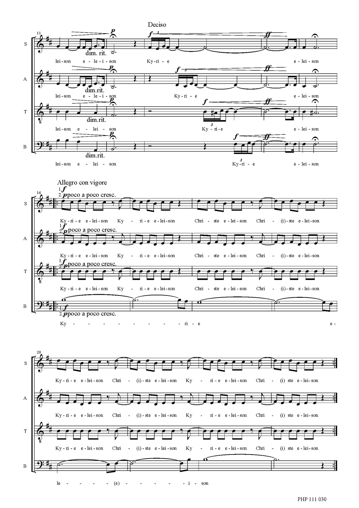 Piotr Jańczak: Kyrie (SATB)
