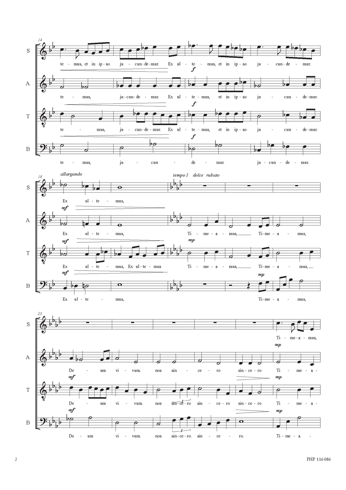Piotr Jańczak: Ubi caritas et amor (SATB)