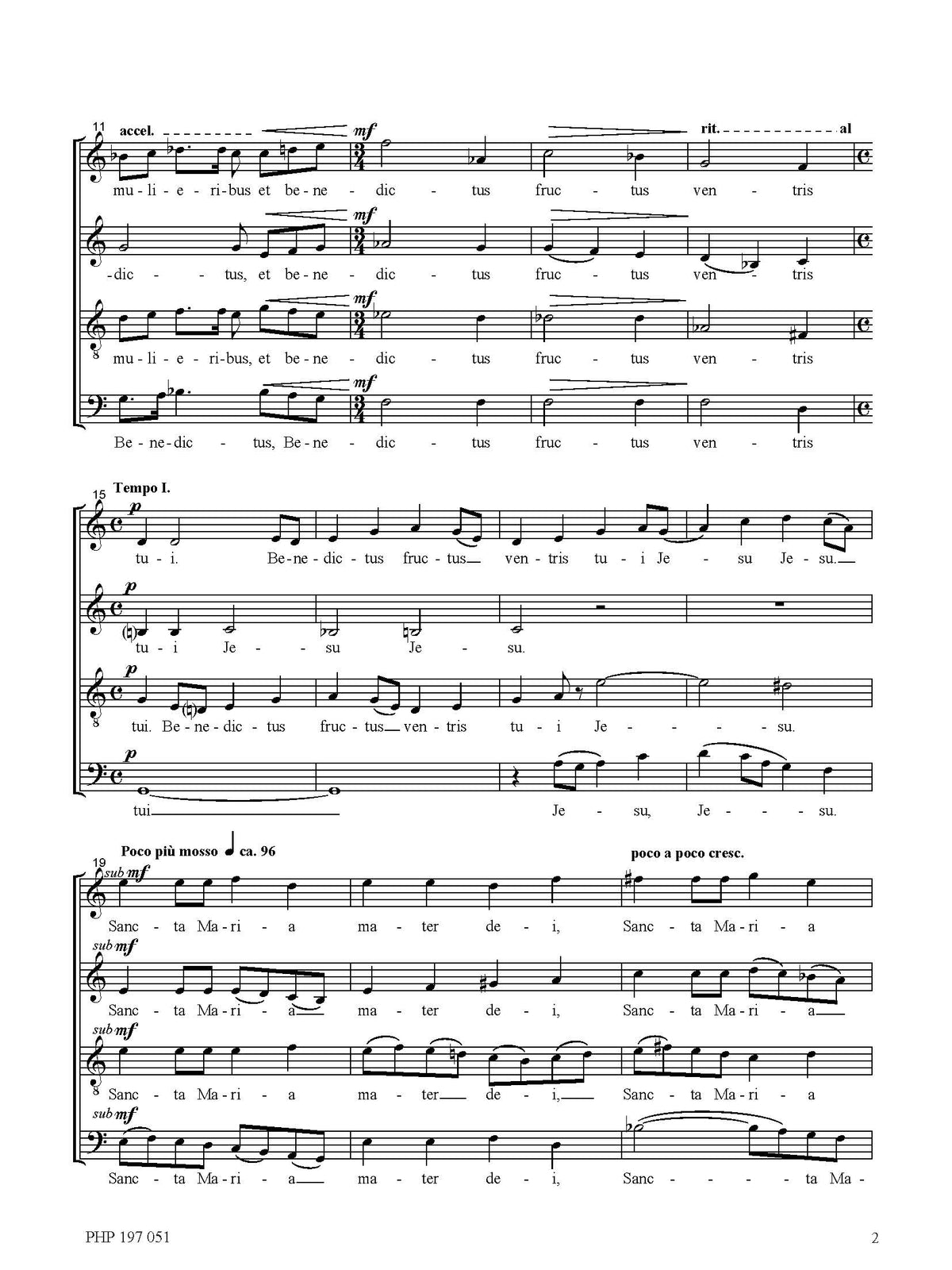 János Vajda: Three Songs of our Lady (SATB)