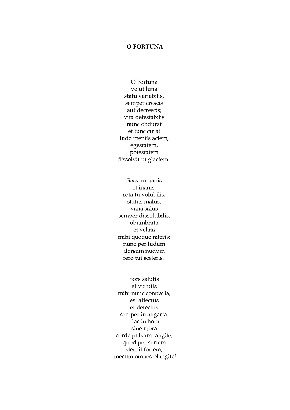 Ivo Antognini: O Fortuna (TTBB)