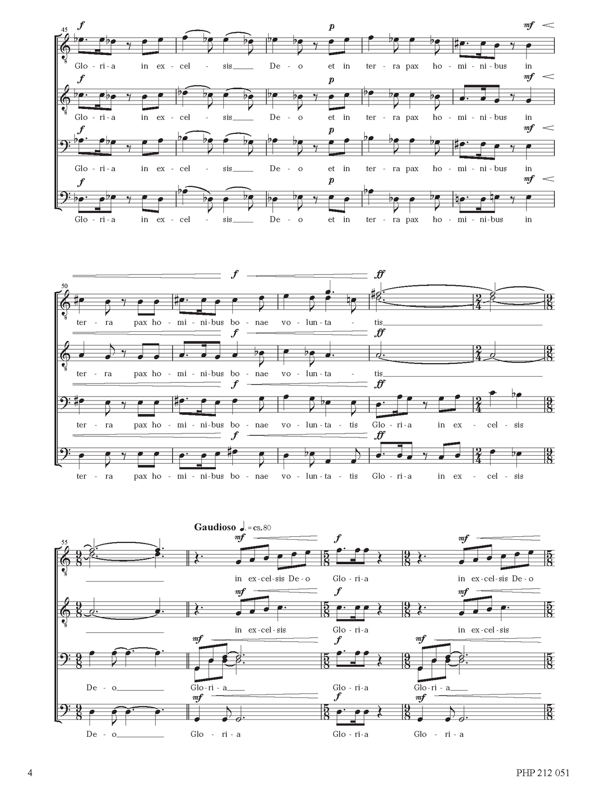Ko Matsushita: Gloria (TTBB)
