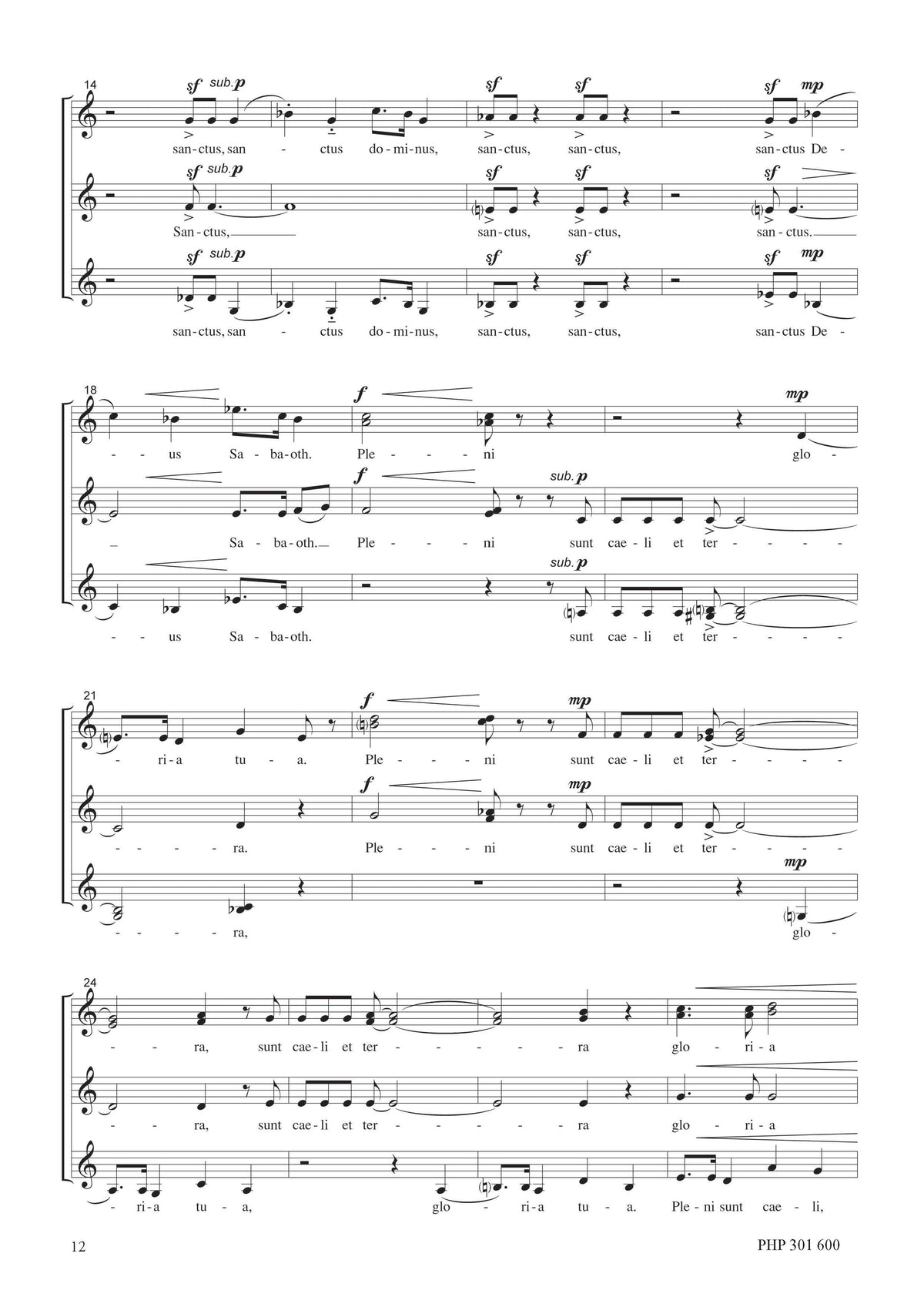 János Vajda – Missa in D (SSSAA)