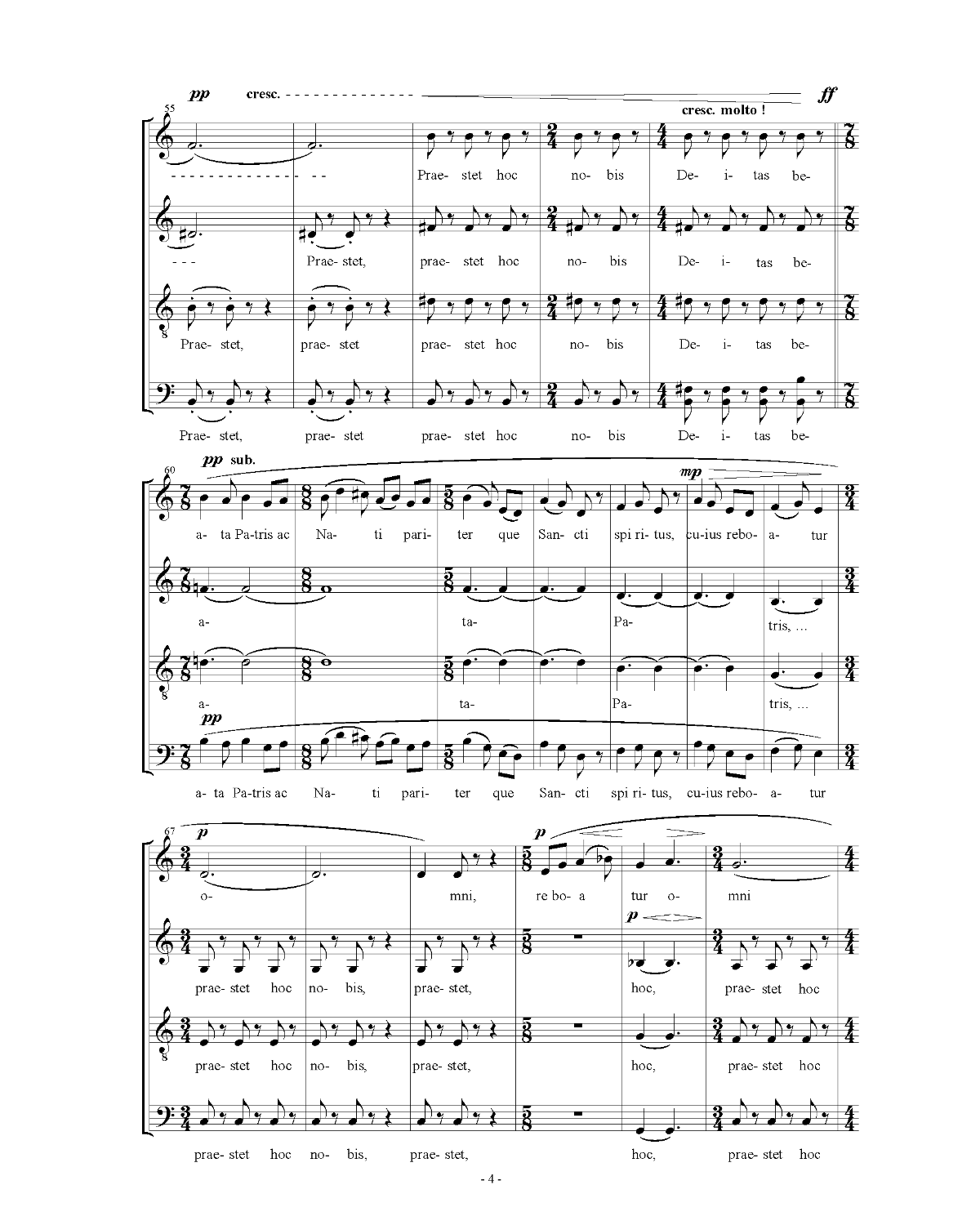 György Orbán: Ad nocturnum (SATB)