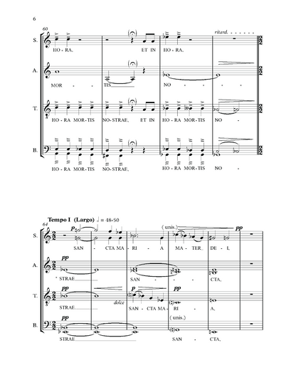Miklós Csemiczky: Ave Maria in D (SATB)