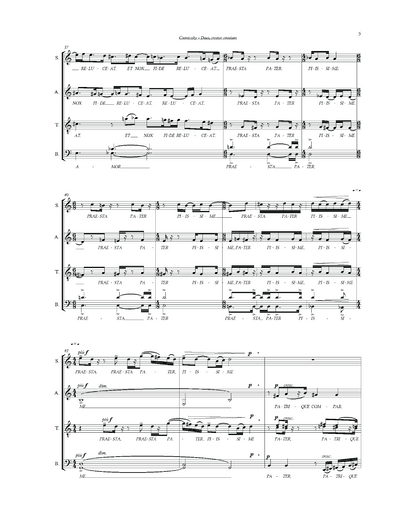 Miklós Csemiczky: Deus, creator omnium (SATB)