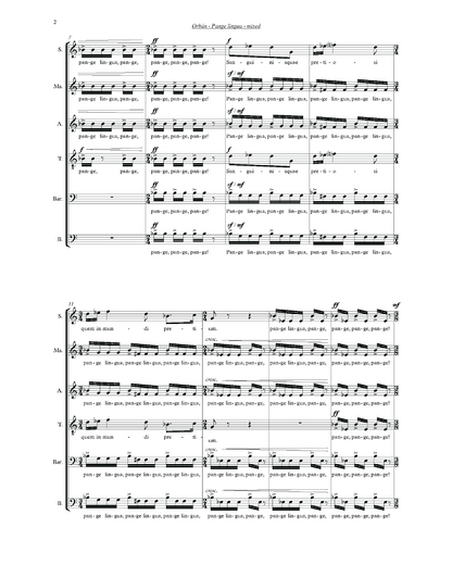 György Orbán: Pange lingua (SATB)