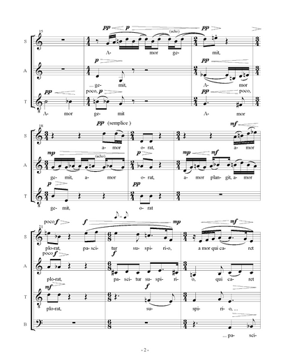 György Orbán: Amor sanctus (SATB)
