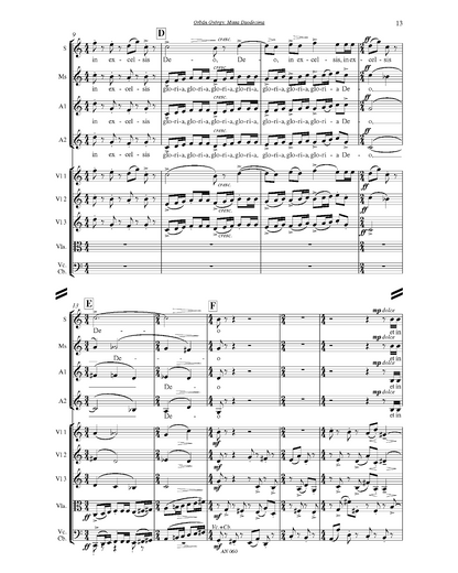 György Orbán: Missa Duodecima (SSAA, instruments)