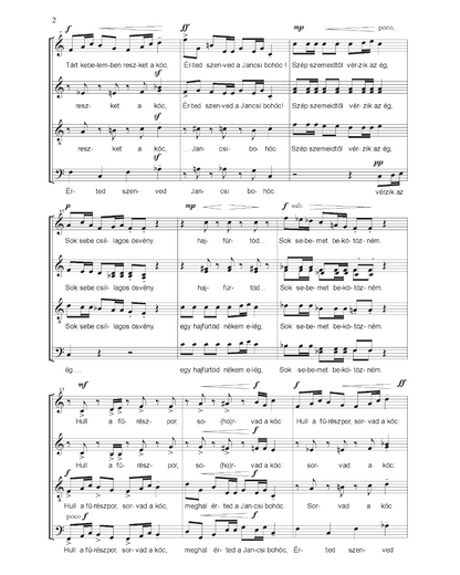György Orbán: Paprikajancsi szerenádja (SATB)