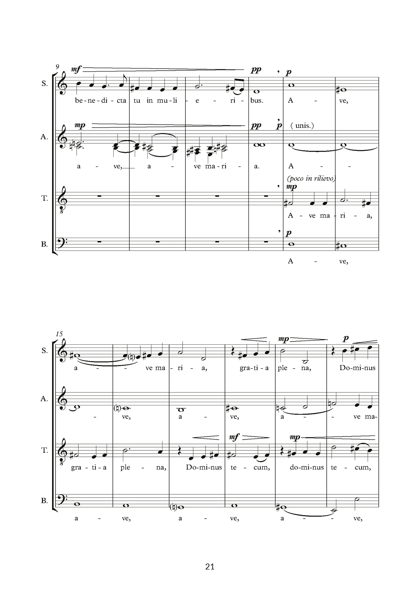 Miklós Csemiczky: Mixed Choirs (SATB)
