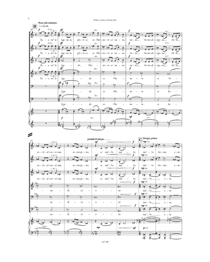 György Orbán: Cantico di Frate Sole (SMsATBB, piano)