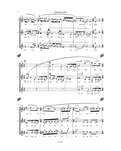 György Orbán: Chiaro (SATB)