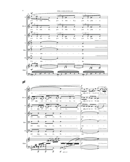 György Orbán: L'amato del mio cuore (SMsATBB, piano)