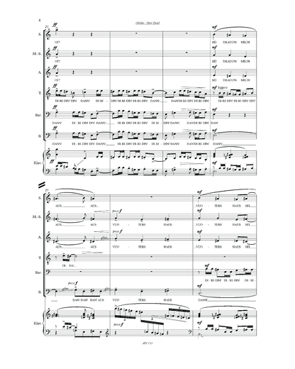 György Orbán: Dier Duid / Der Tod (SMsATBB, piano)