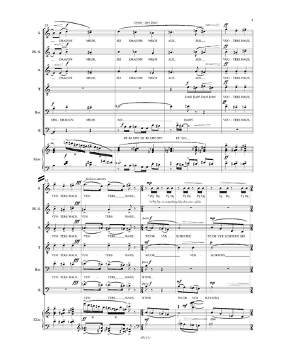 György Orbán: Dier Duid / Der Tod (SMsATBB, piano)