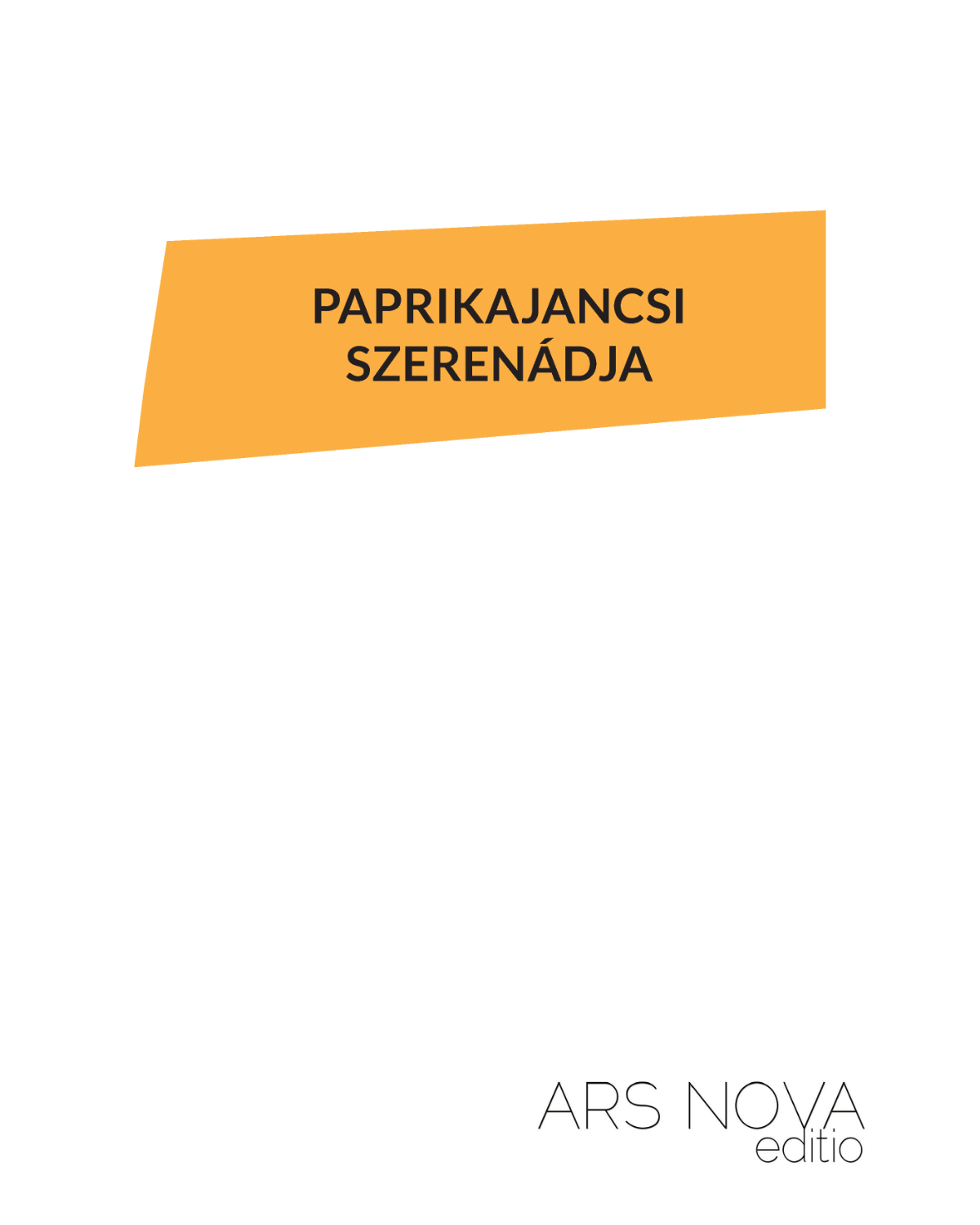 György Orbán: Medáliák könyve (SATB)