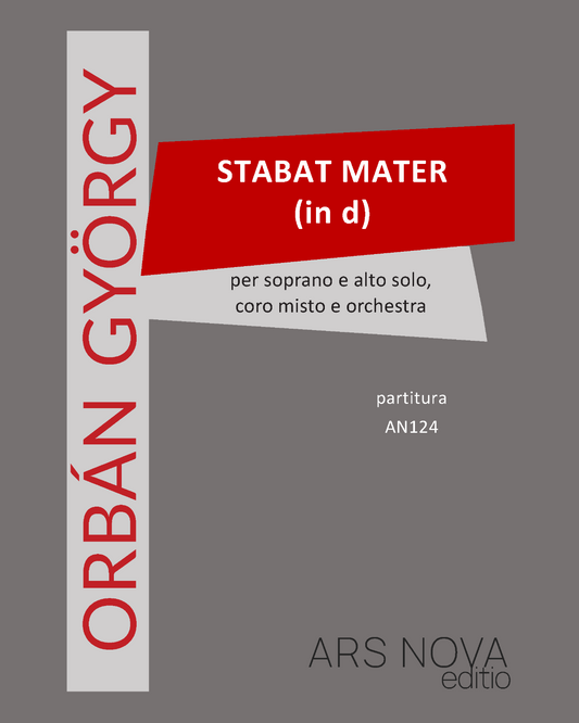 György Orbán: Stabat Mater in D - Score and instrumental parts