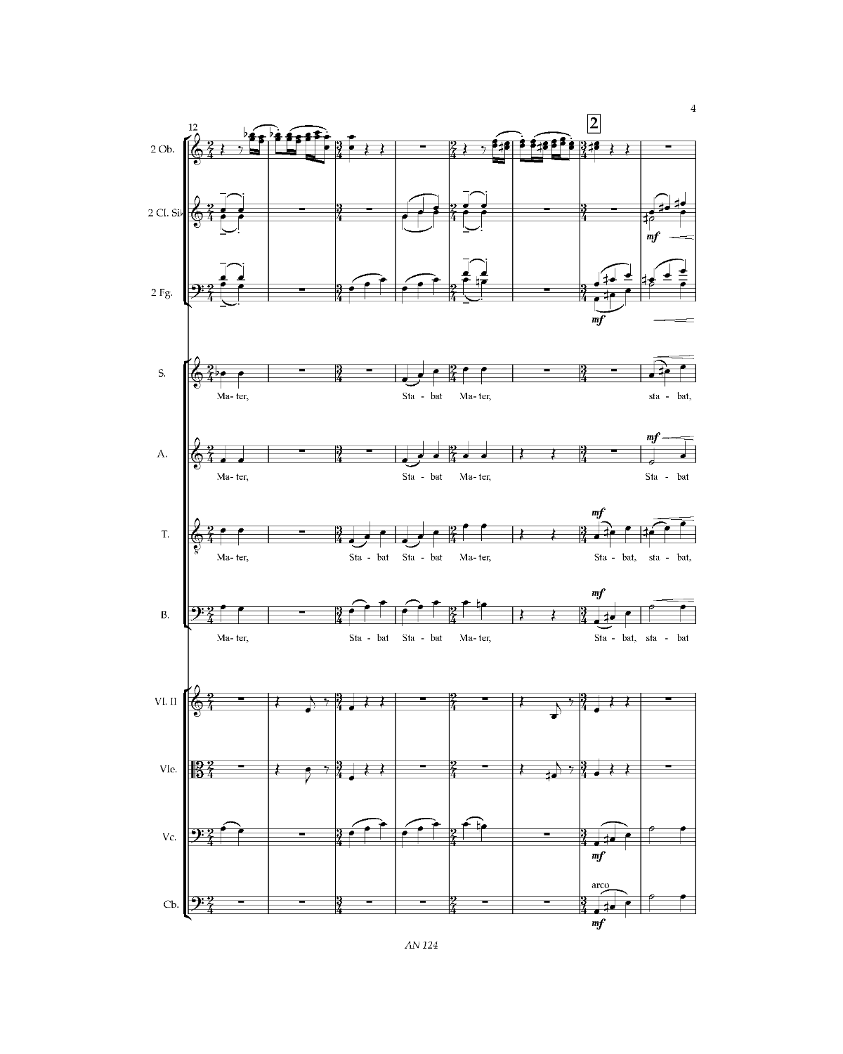György Orbán: Stabat Mater in D - Score and instrumental parts