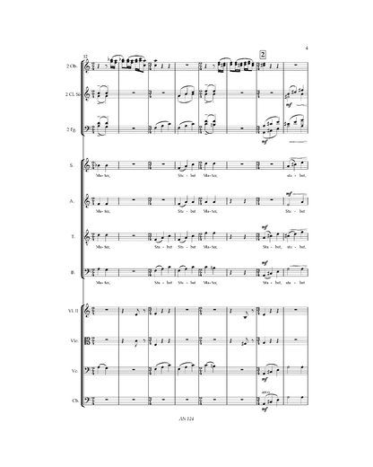 György Orbán: Stabat Mater in D - Score and instrumental parts
