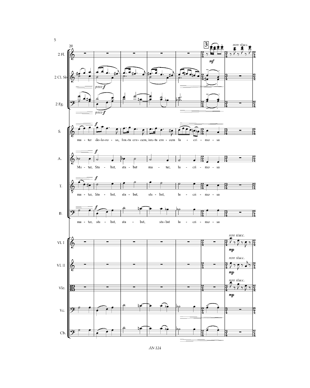 György Orbán: Stabat Mater in D - Score and instrumental parts