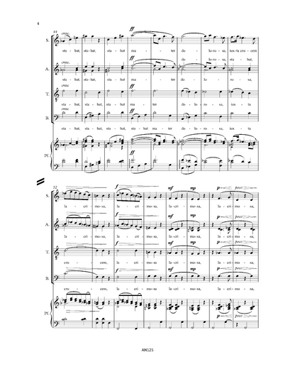 György Orbán: Stabat Mater in D - Vocal score (SATB)