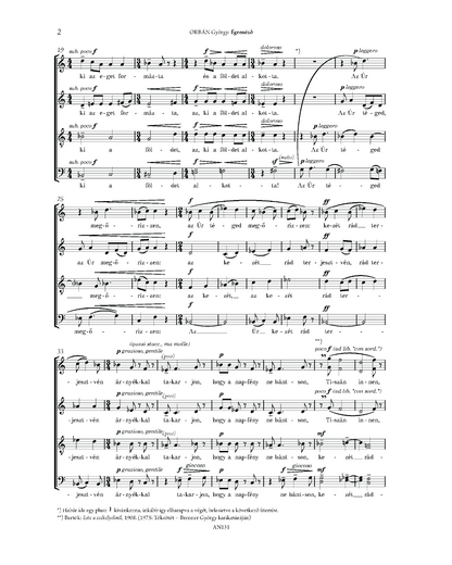 György Orbán: Égrenéző (SATB)