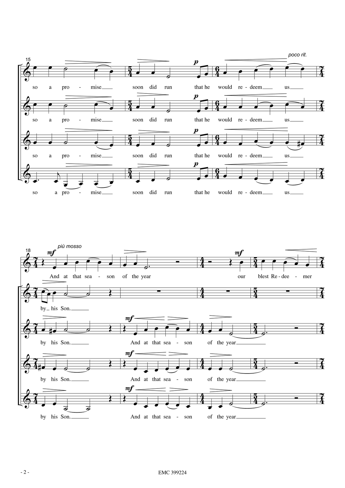 József Karai: The Truth from Above (SSA, piano)