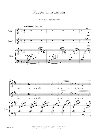 Angelo Bernardelli: Raccontami ancora (SA, zongora)