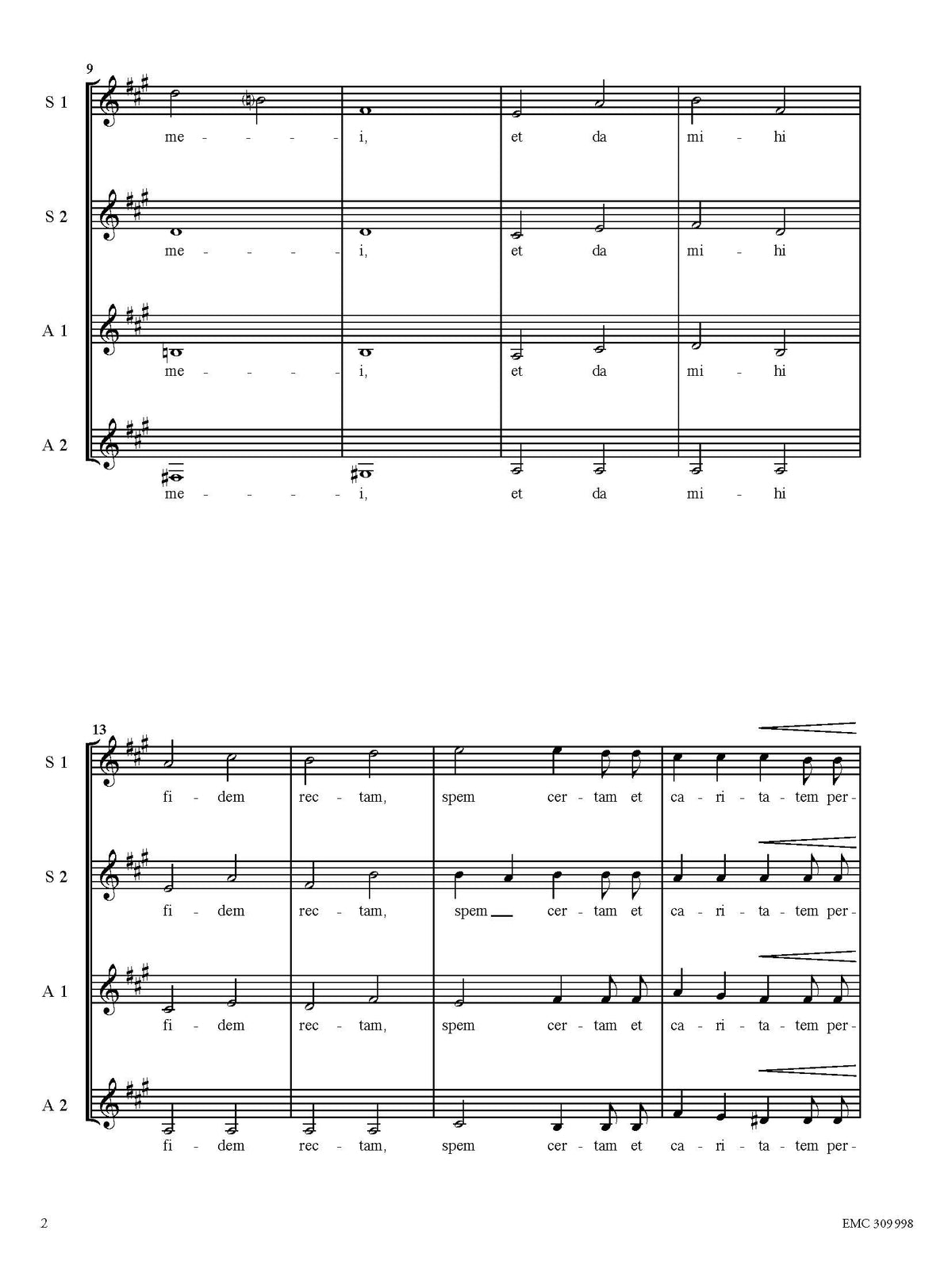 Aurelio Porfiri: Summe, Gloriose Deus (SSA)