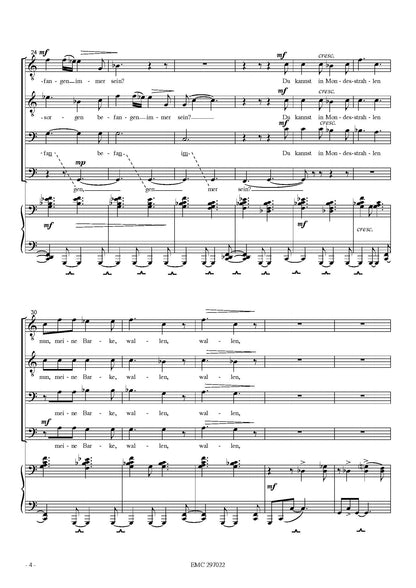 József Karai: A gondolás (TTBB, zongora)