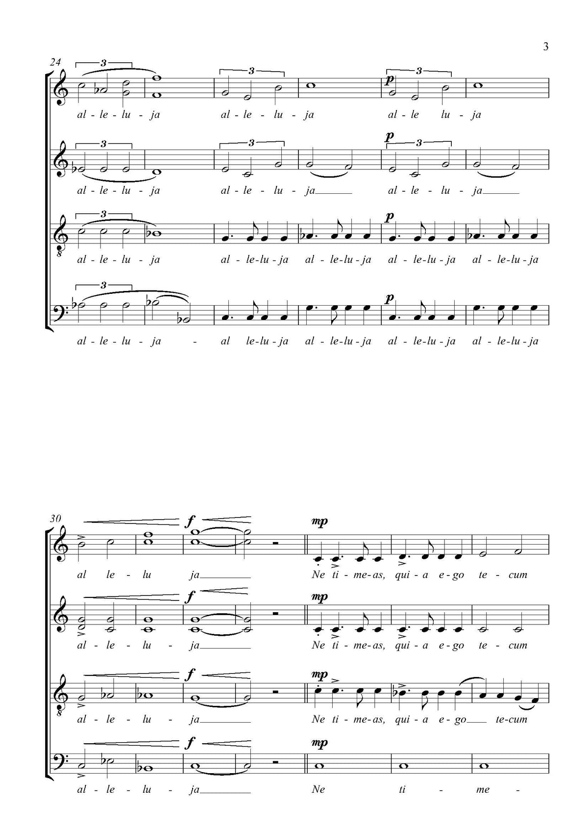 Ilona Dobszay-Meskó: Alleluja (SATB)