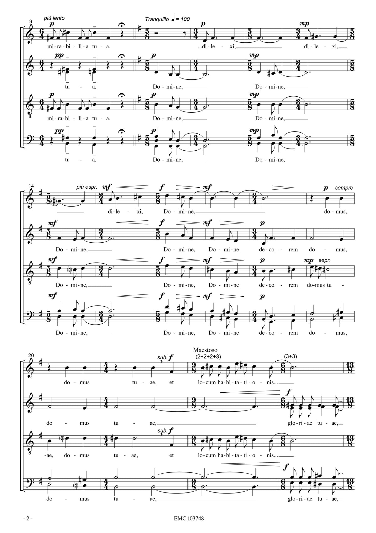 Vytautas Miškinis: Lavabo (SSAATBB)