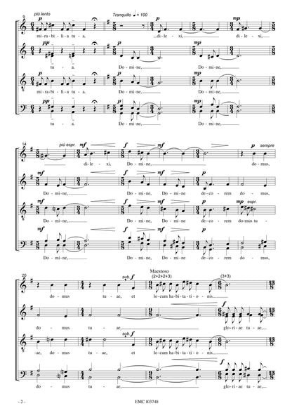 Vytautas Miškinis: Lavabo (SSAATBB)