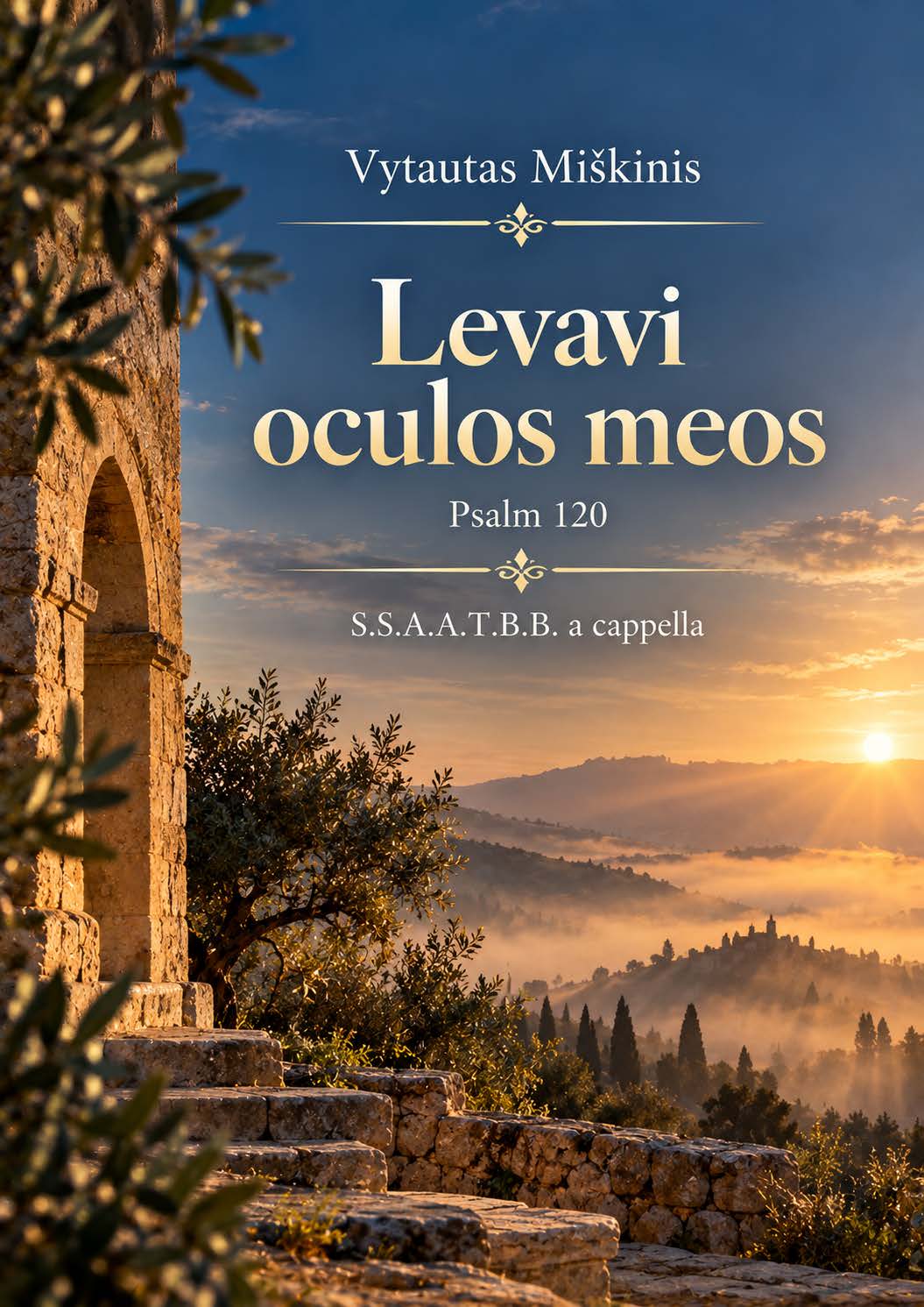 Vytautas Miškinis: Levavi oculos meos (SSAATBB)