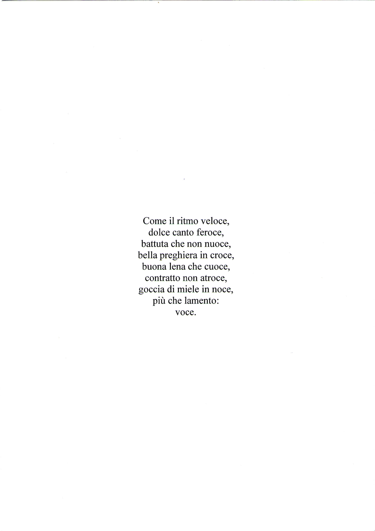Michele Josia: Come il ritmo veloce (equal voices, piano)
