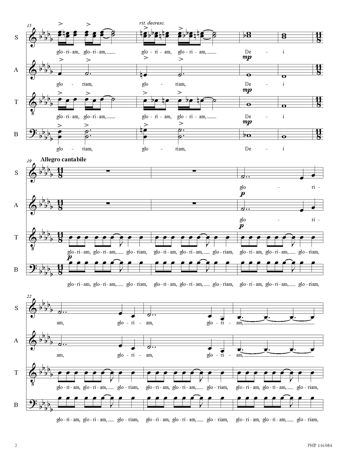 Piotr Jańczak: Caeli enarrant gloriam Dei (SATB)
