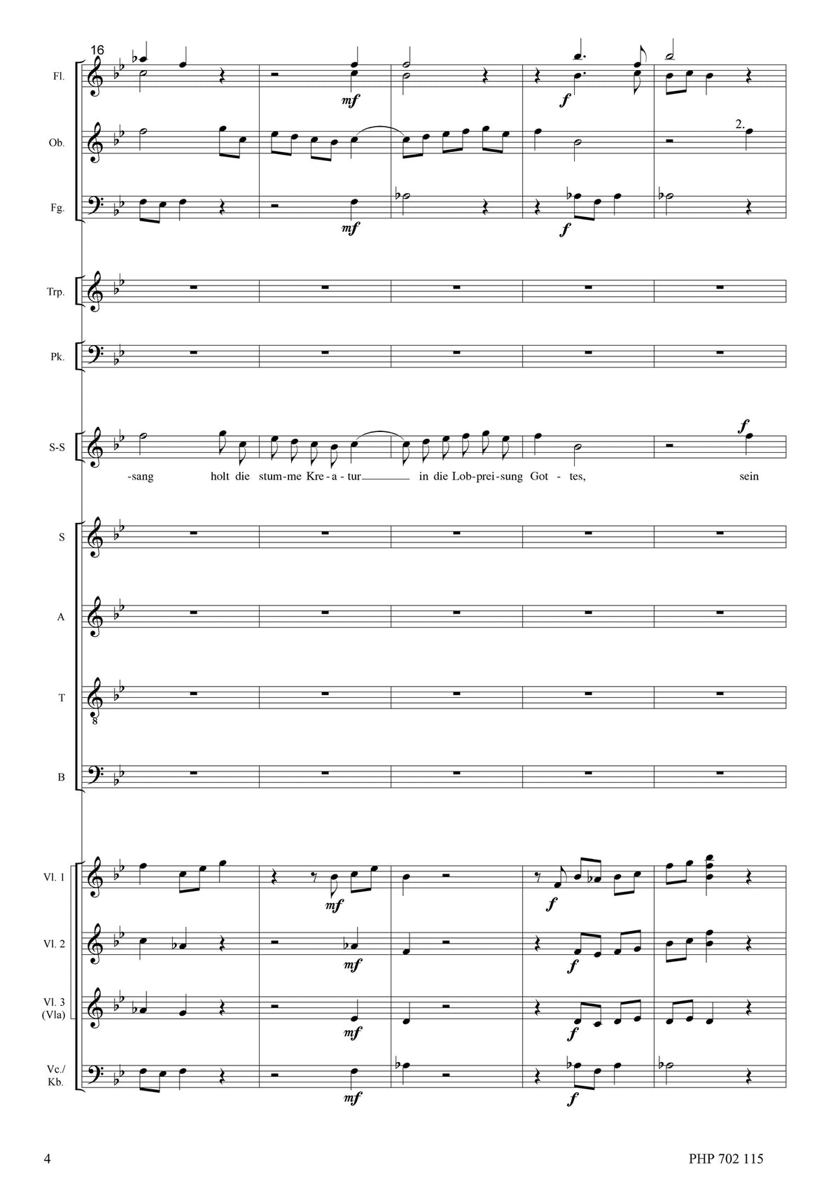 Herbert Paulmichl: Der Sonnengesang (SATB, soprano solo, orchestra)