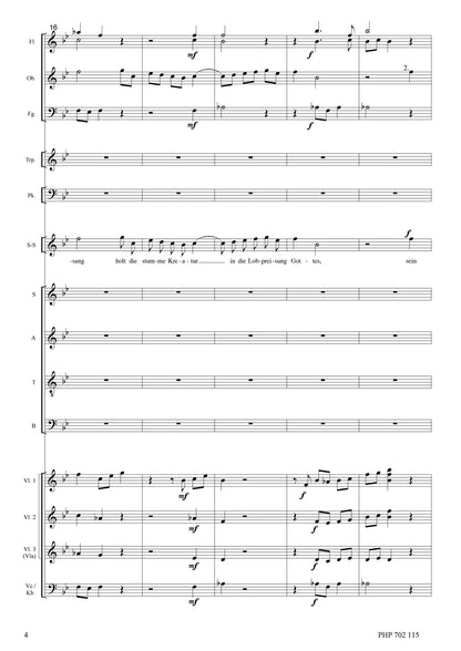 Herbert Paulmichl: Der Sonnengesang (SATB, soprano solo, orchestra)