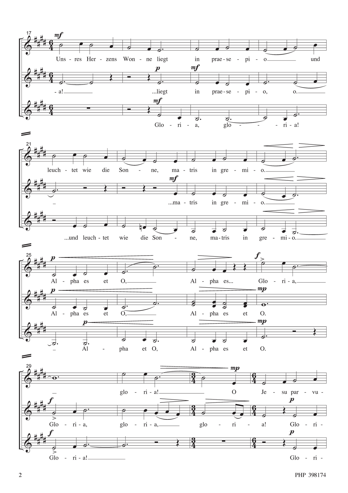 Karai József: In dulci jubilo (SSAA)