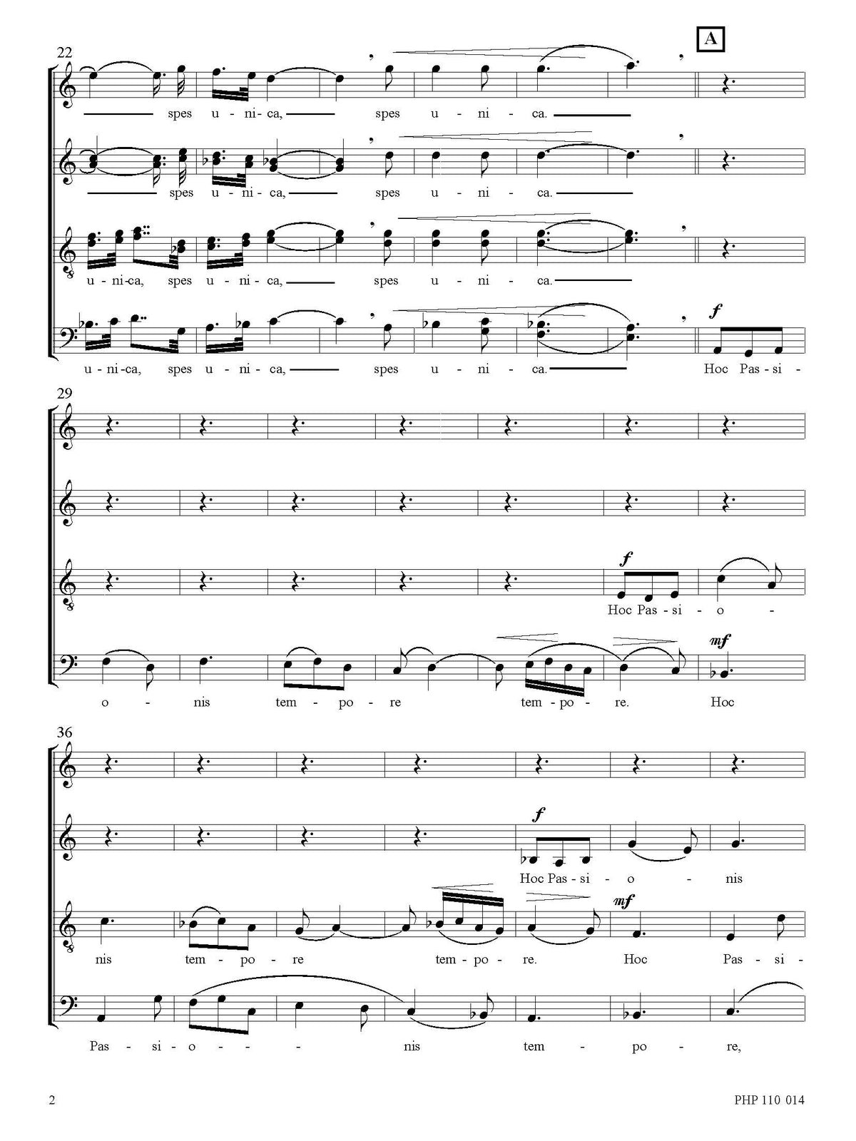 Alberto Balzanelli: O crux ave, spes unica (SATB)