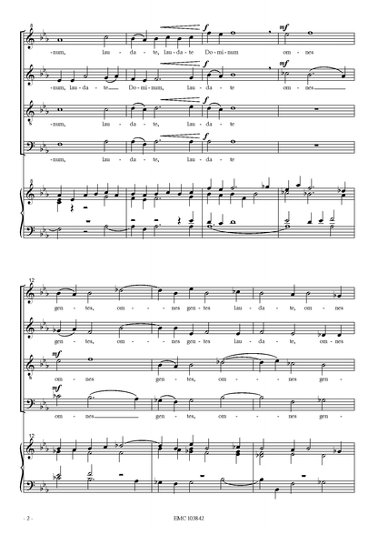 Herbert Paulmichl: Laudate Dominum (SATB)