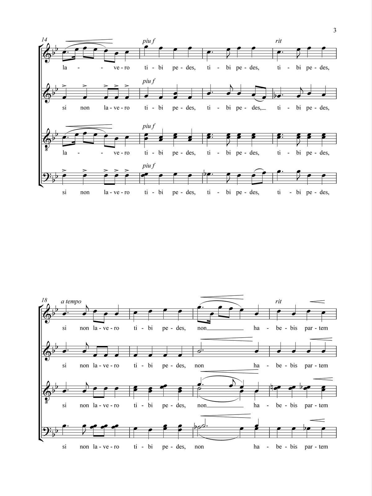 Colin Mawby: Domine, Tu Mihi Lavas Pedes? (SATB)