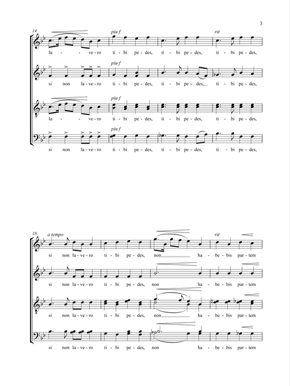 Colin Mawby: Domine, Tu Mihi Lavas Pedes? (SATB)
