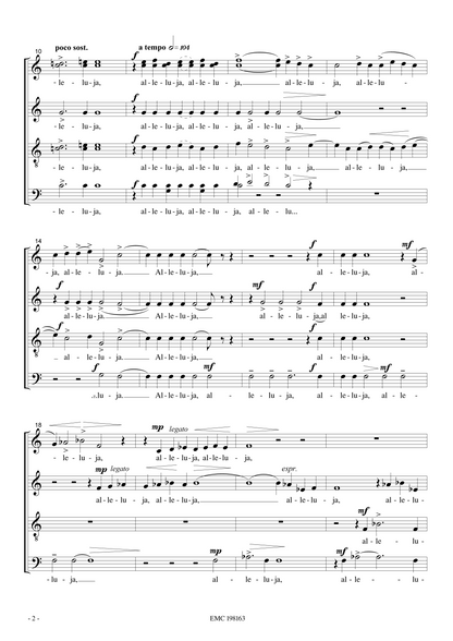 Karai József: Alleluia (SATB)