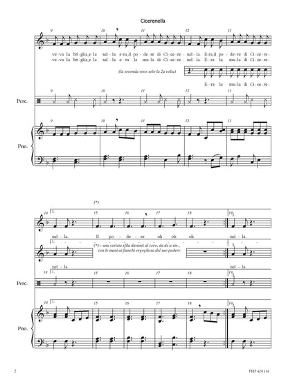 Annalia Nardelli: Cicerenella (SA, zongora, ütőhangszer)