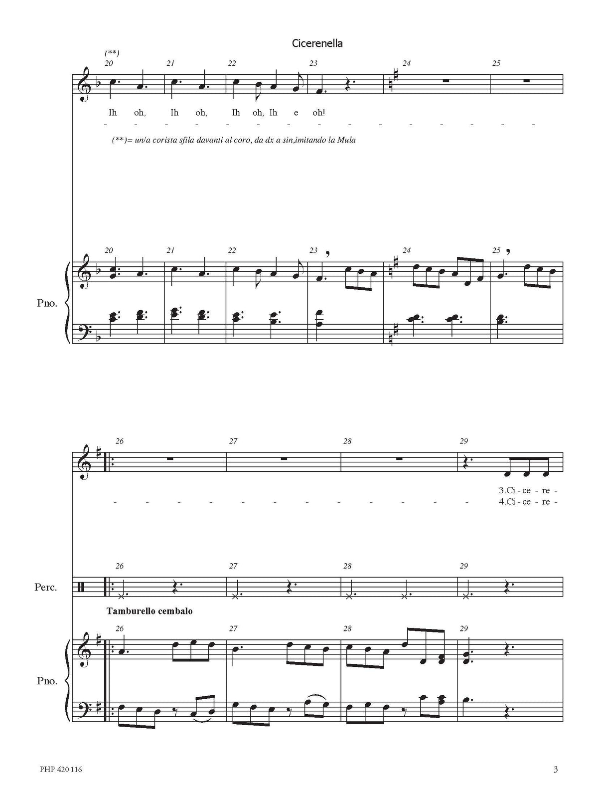 Annalia Nardelli: Cicerenella (SA, zongora, ütőhangszer)