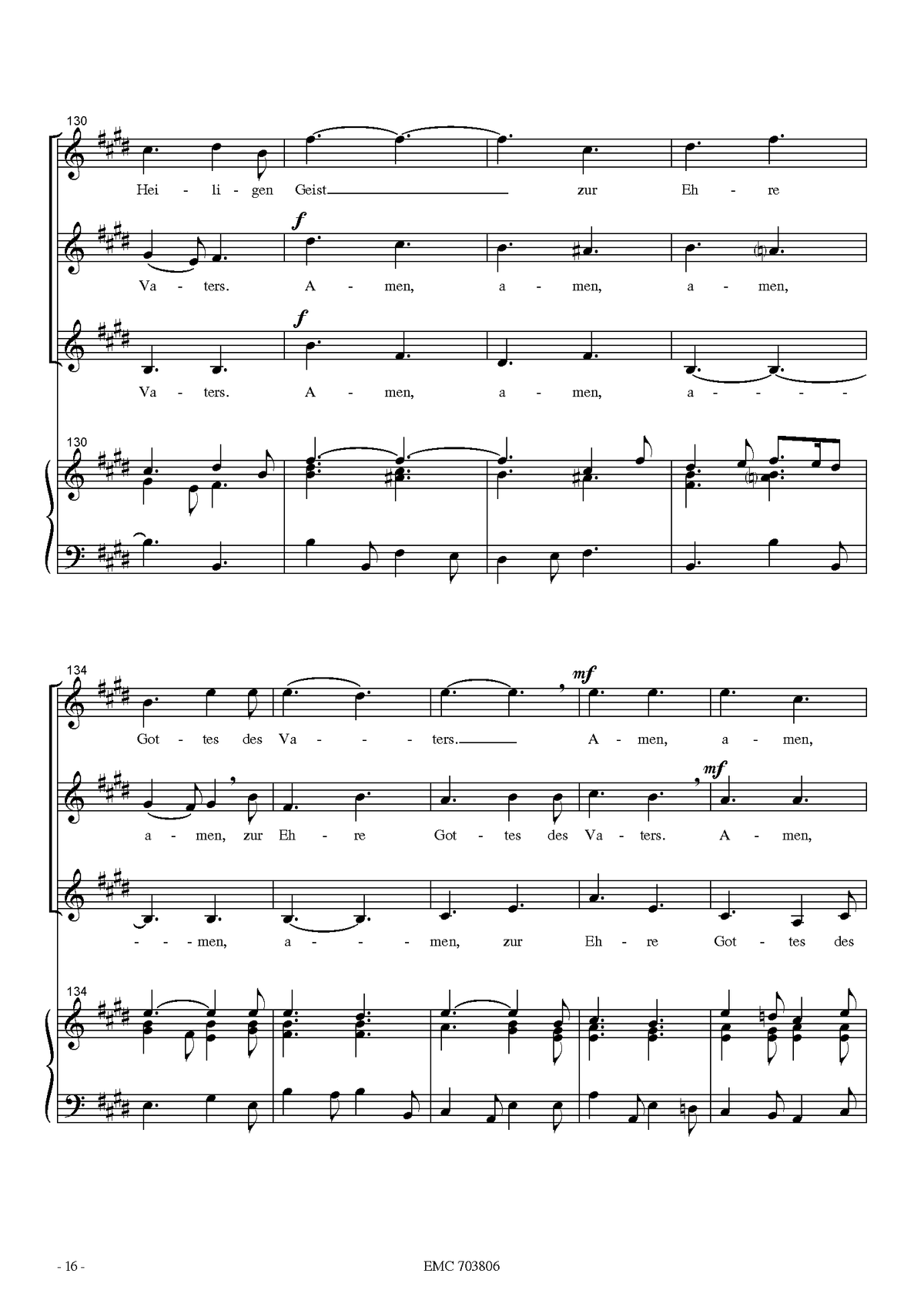 Herbert Paulmichl: Missa brevis (SATB, orgona)