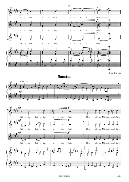 Herbert Paulmichl: Missa brevis (SATB, orgona)