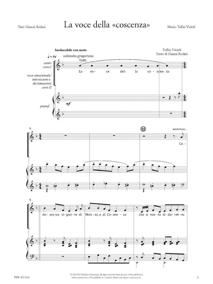 Tullio Visioli: La voce della - coscenza (SA, zongora)