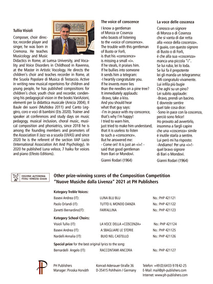 Tullio Visioli: La voce della - coscenza (SA, zongora)